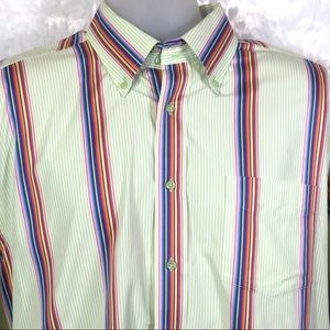 Tommy Hilfiger Men’s Striped Size Large Button Up